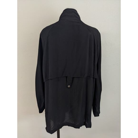 Something Else by Natalie Wood Size 8 Zip Up Shacket Jacket Shirt Black Pockets - Picture 9 of 11